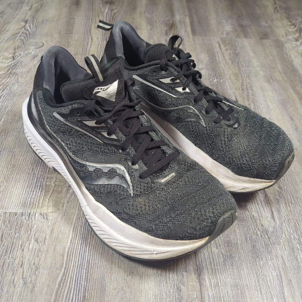 Saucony Mens Echelon 9 S20765-10 Black Running Shoes Sneakers Size 8.5